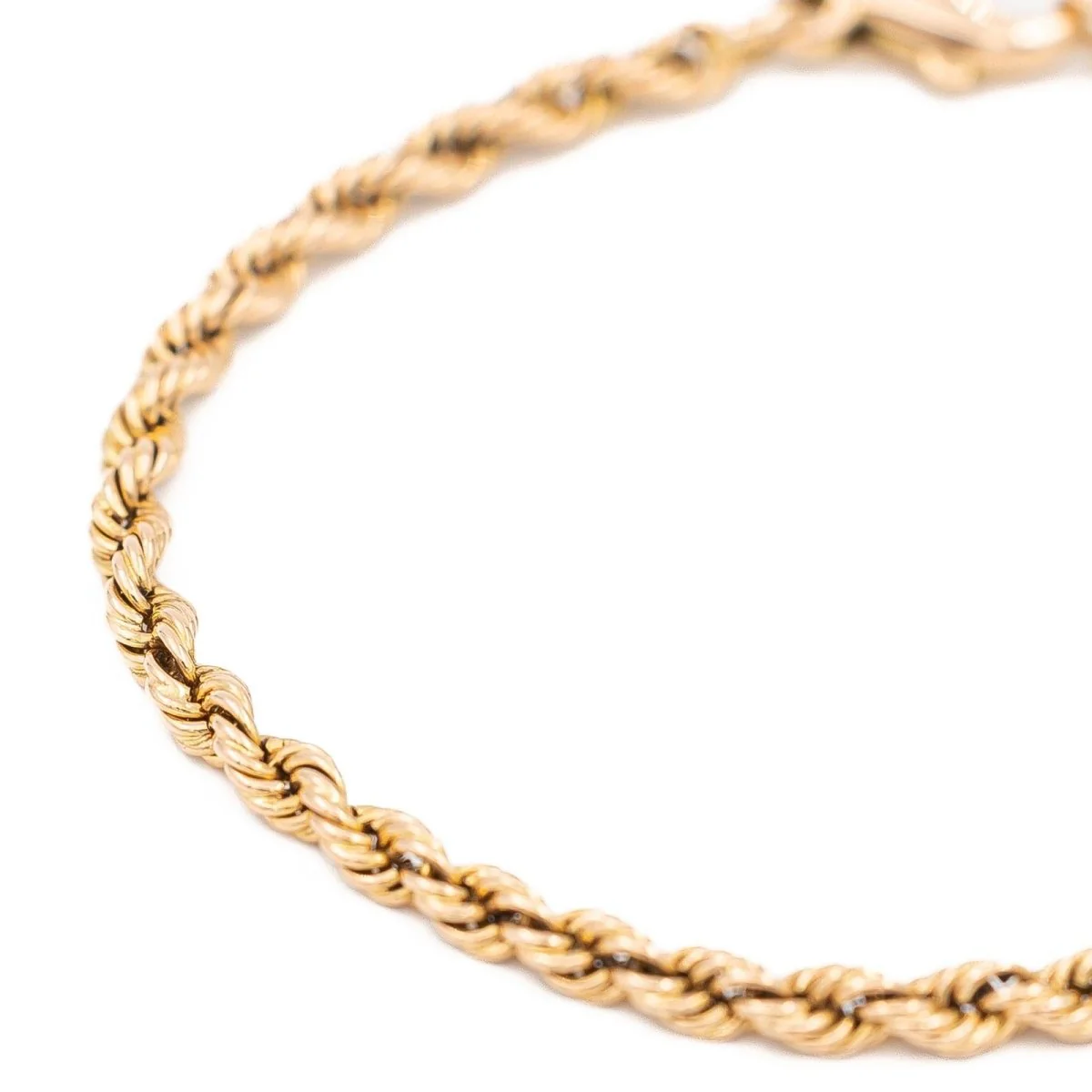 Twisted mesh bracelet in rose gold - Image 6