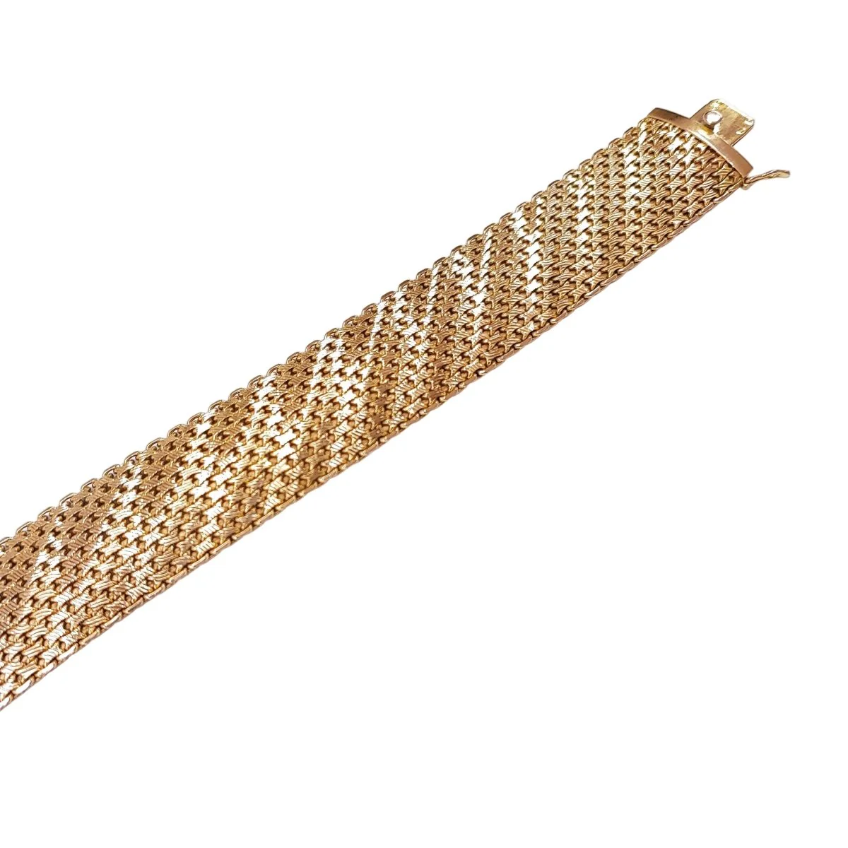Yellow gold cuff bracelet - Image 4