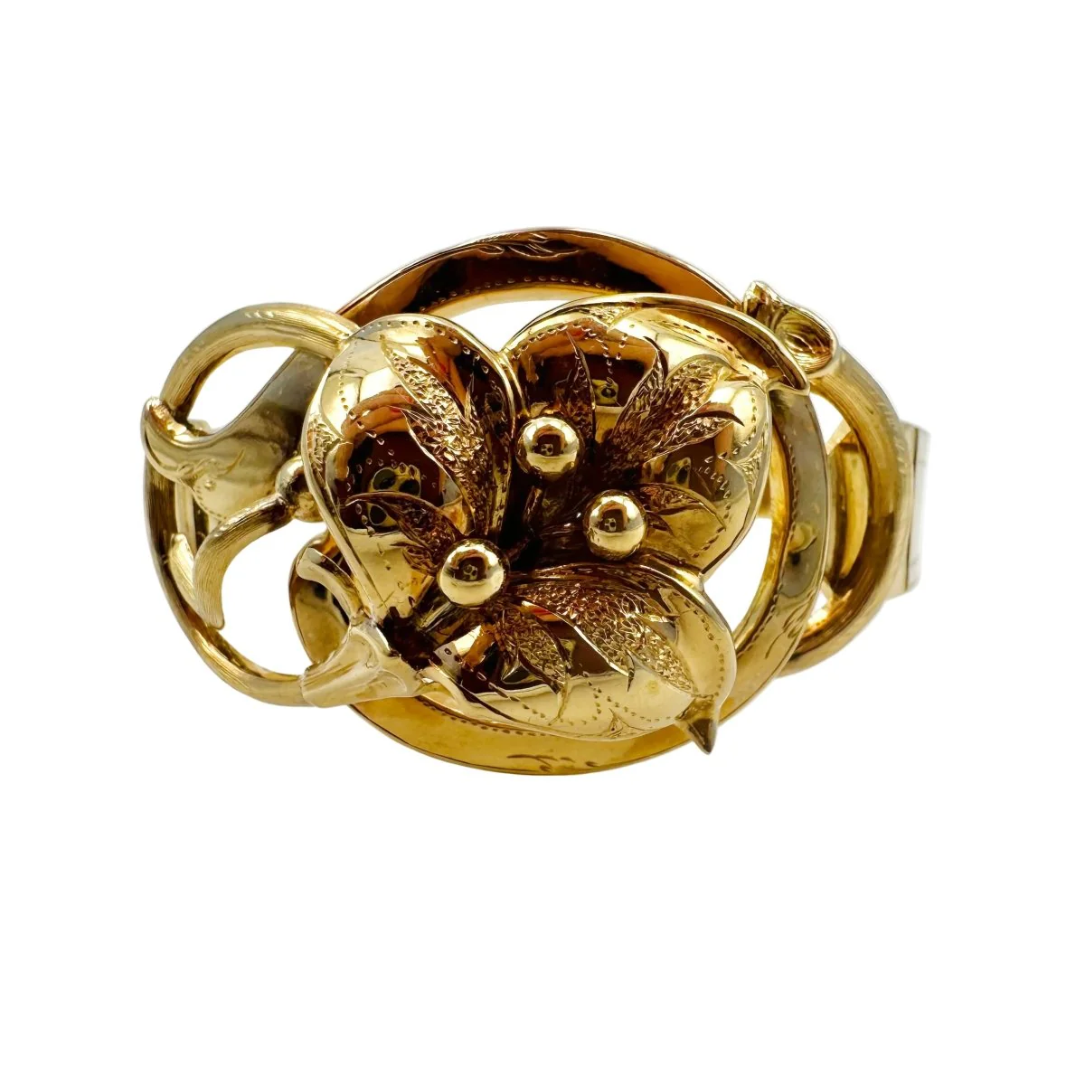 Yellow gold Cuff bracelet