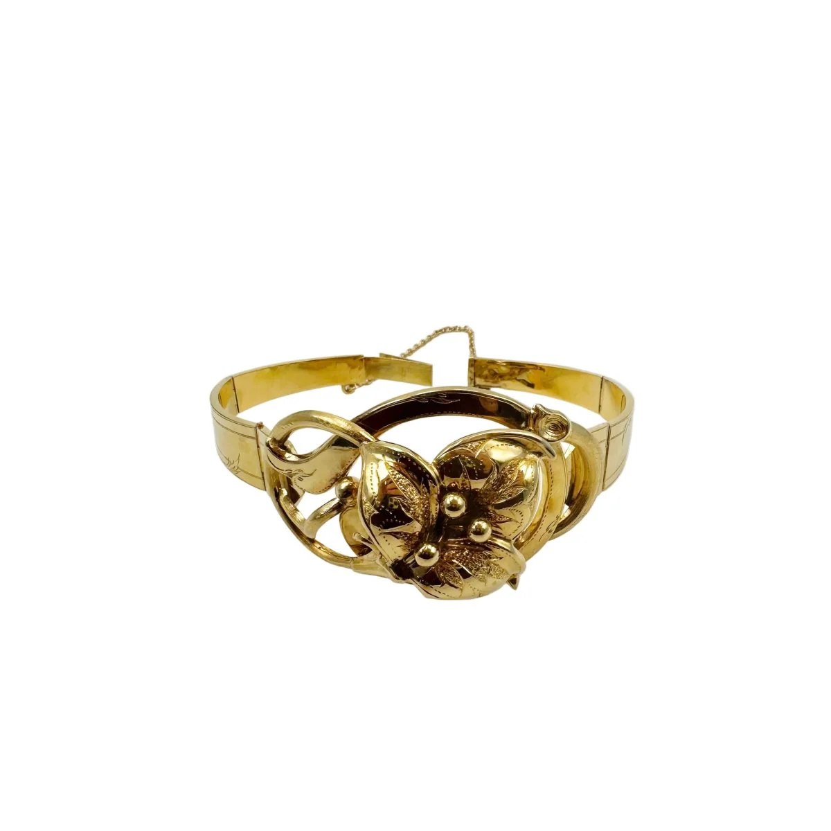 Yellow gold Cuff bracelet - Image 2