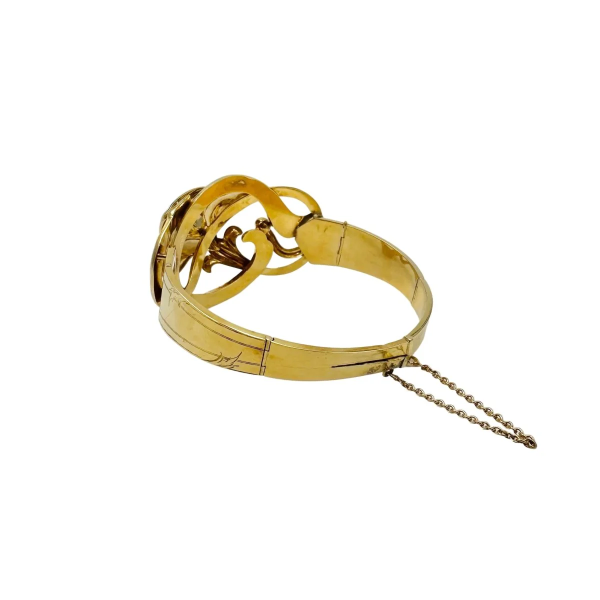 Yellow gold Cuff bracelet - Image 5