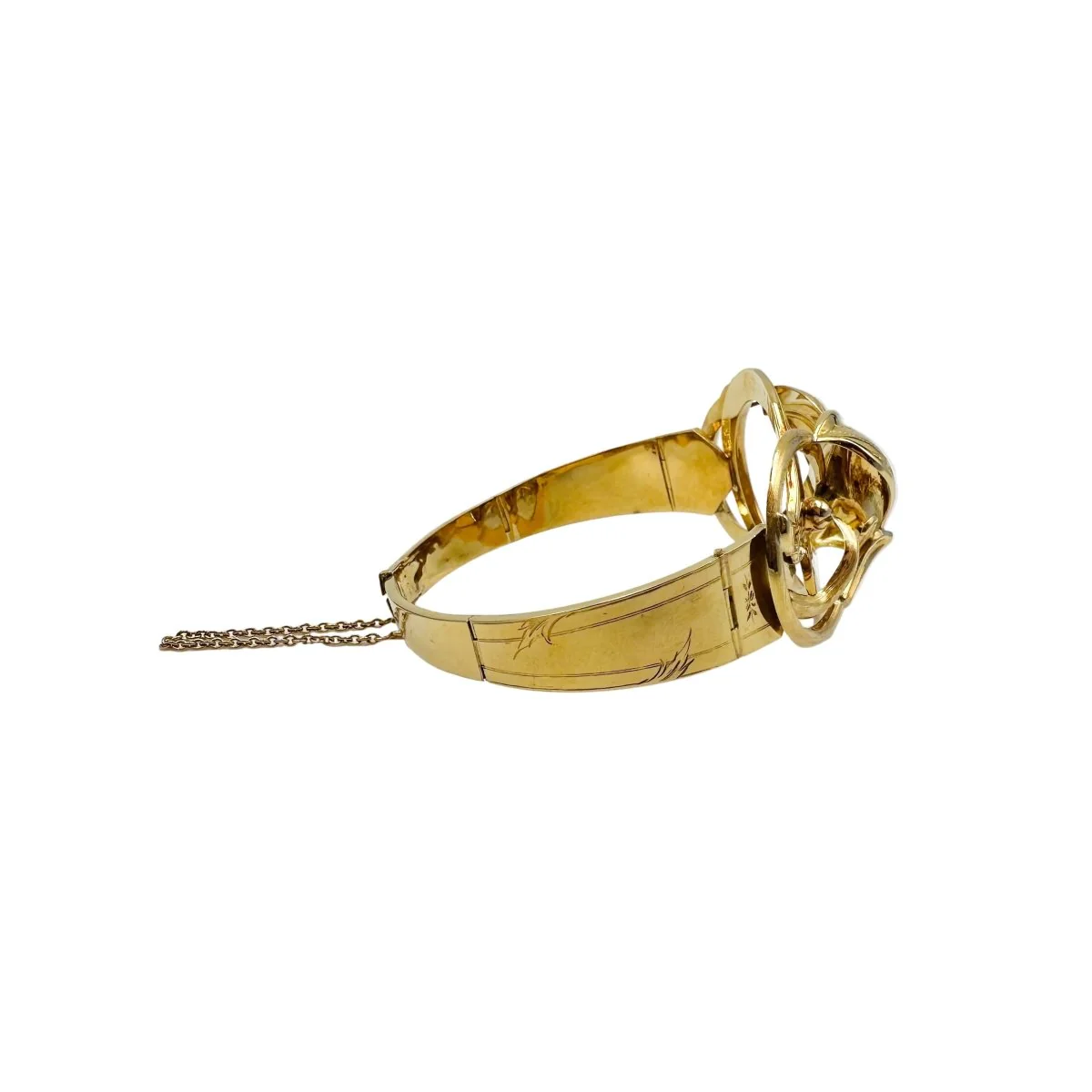 Yellow gold Cuff bracelet - Image 7