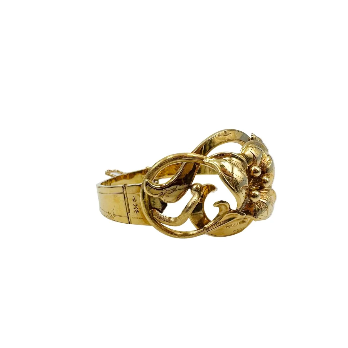Yellow gold Cuff bracelet - Image 8