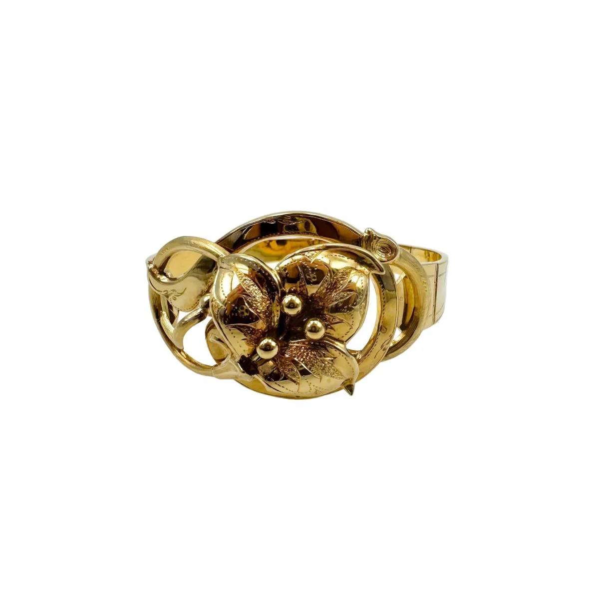 Yellow gold Cuff bracelet - Image 9