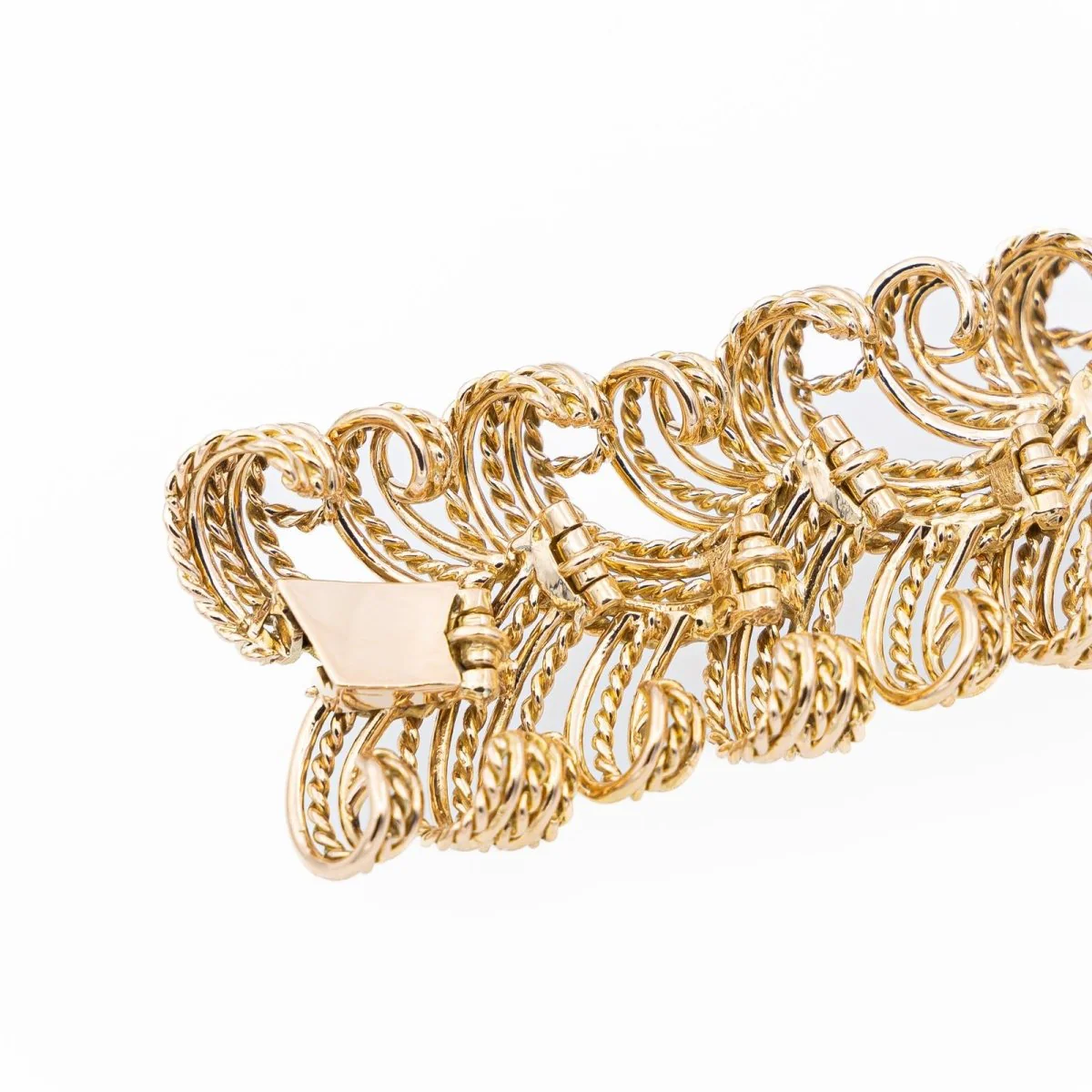 Yellow gold cuff bracelet - Image 6