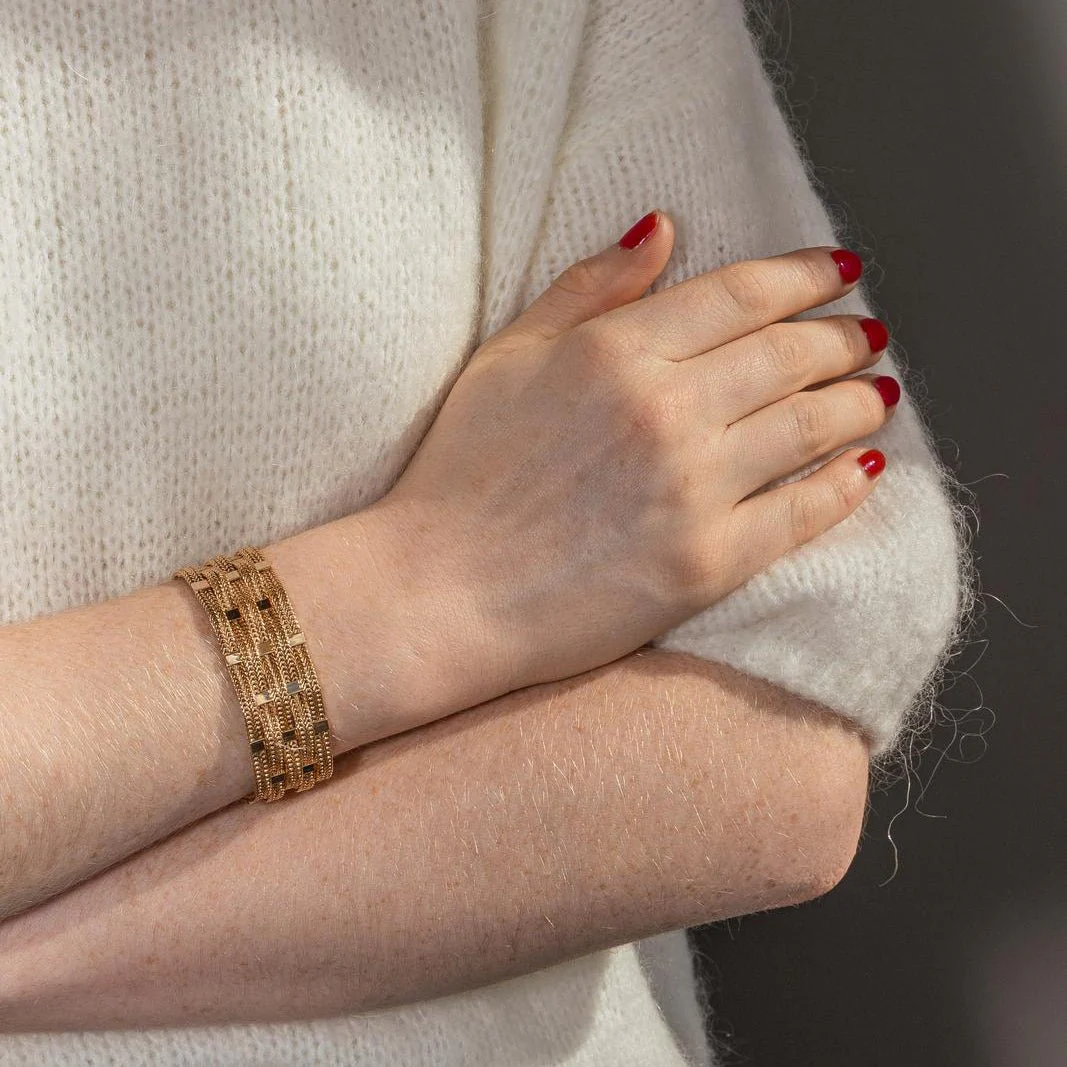 Bracelet Yellow gold cuff - Image 2
