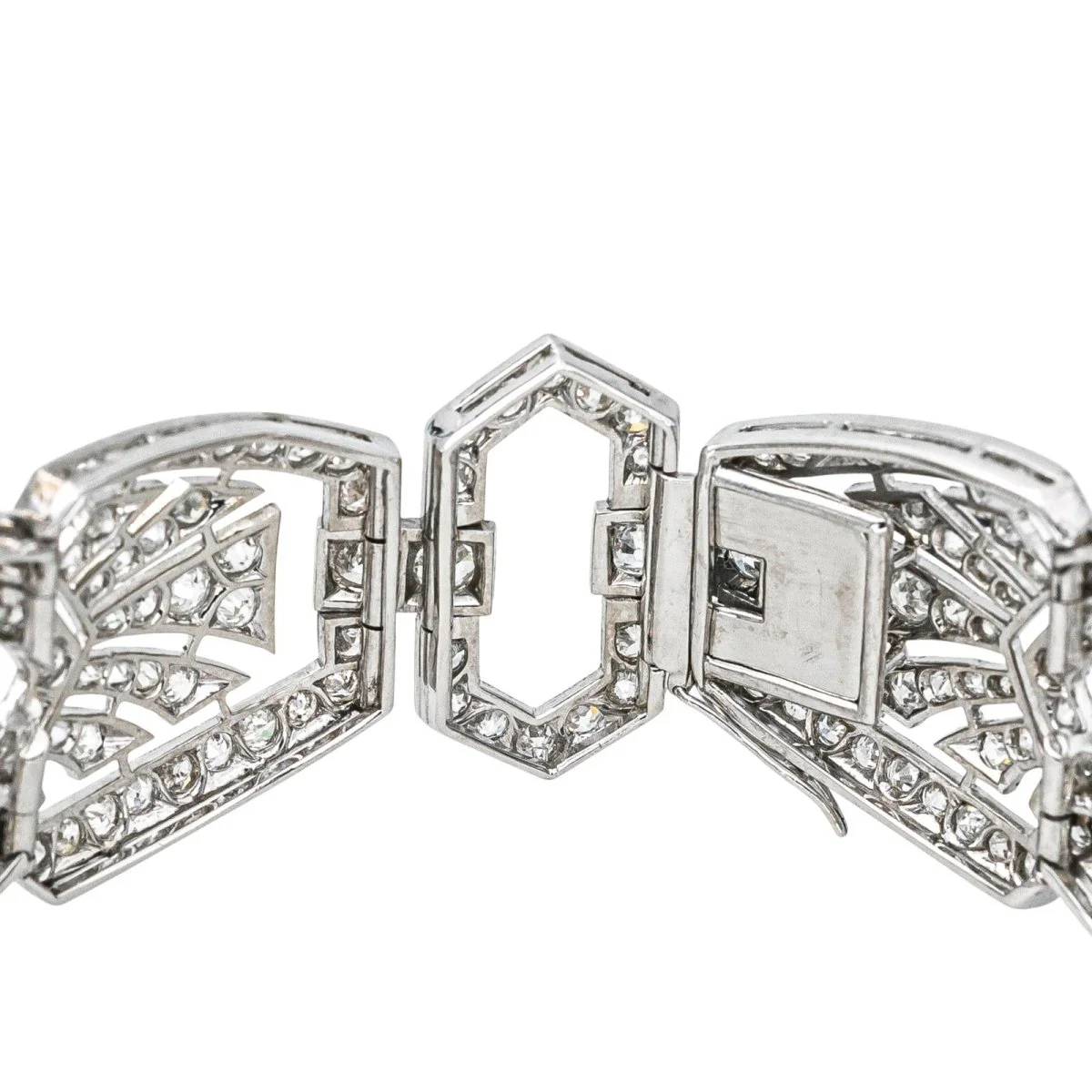Bracelet Cuff in paltinium and diamonds. - Image 4