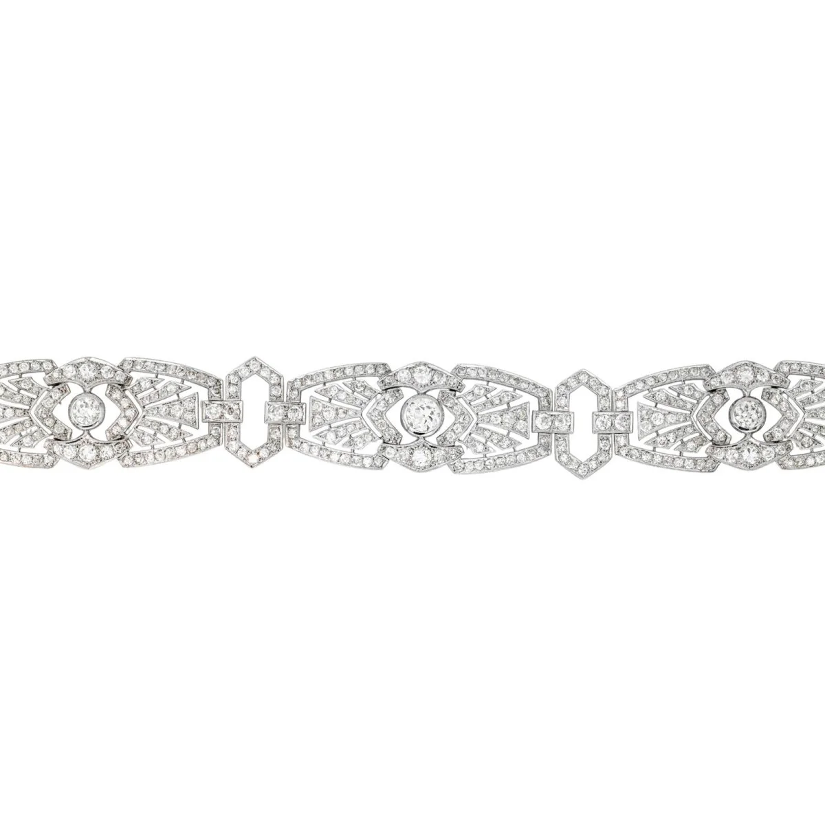 Bracelet Cuff in paltinium and diamonds. - Image 5