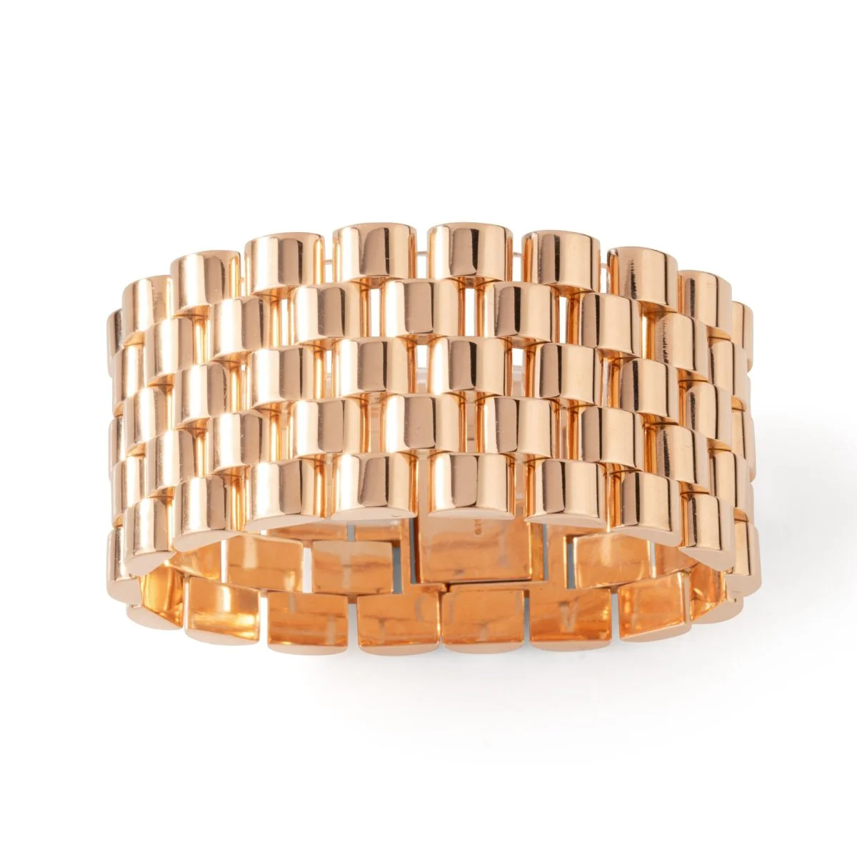 Tank bracelet in rose gold - Image 6