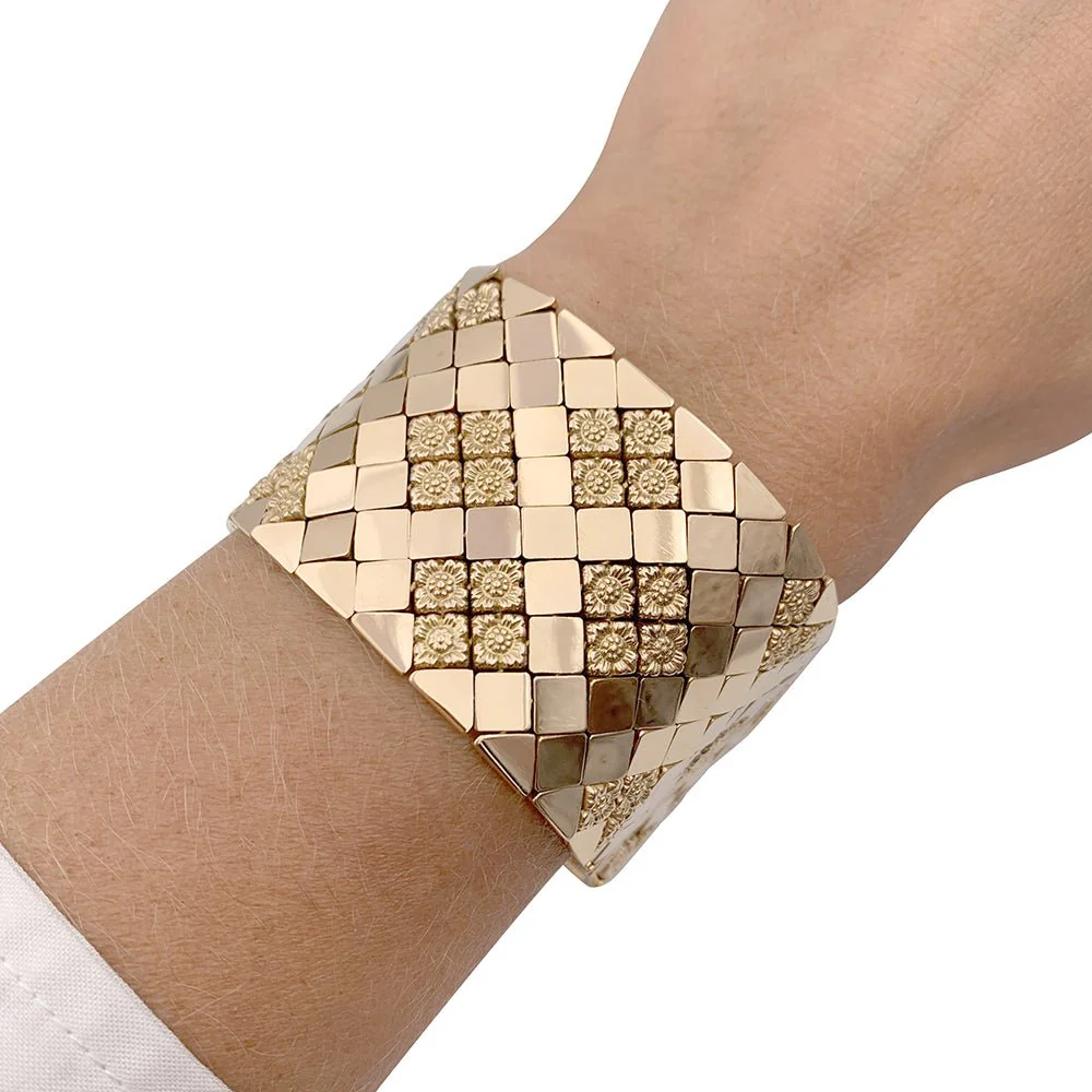 Rose gold cuff bracelet - Image 6