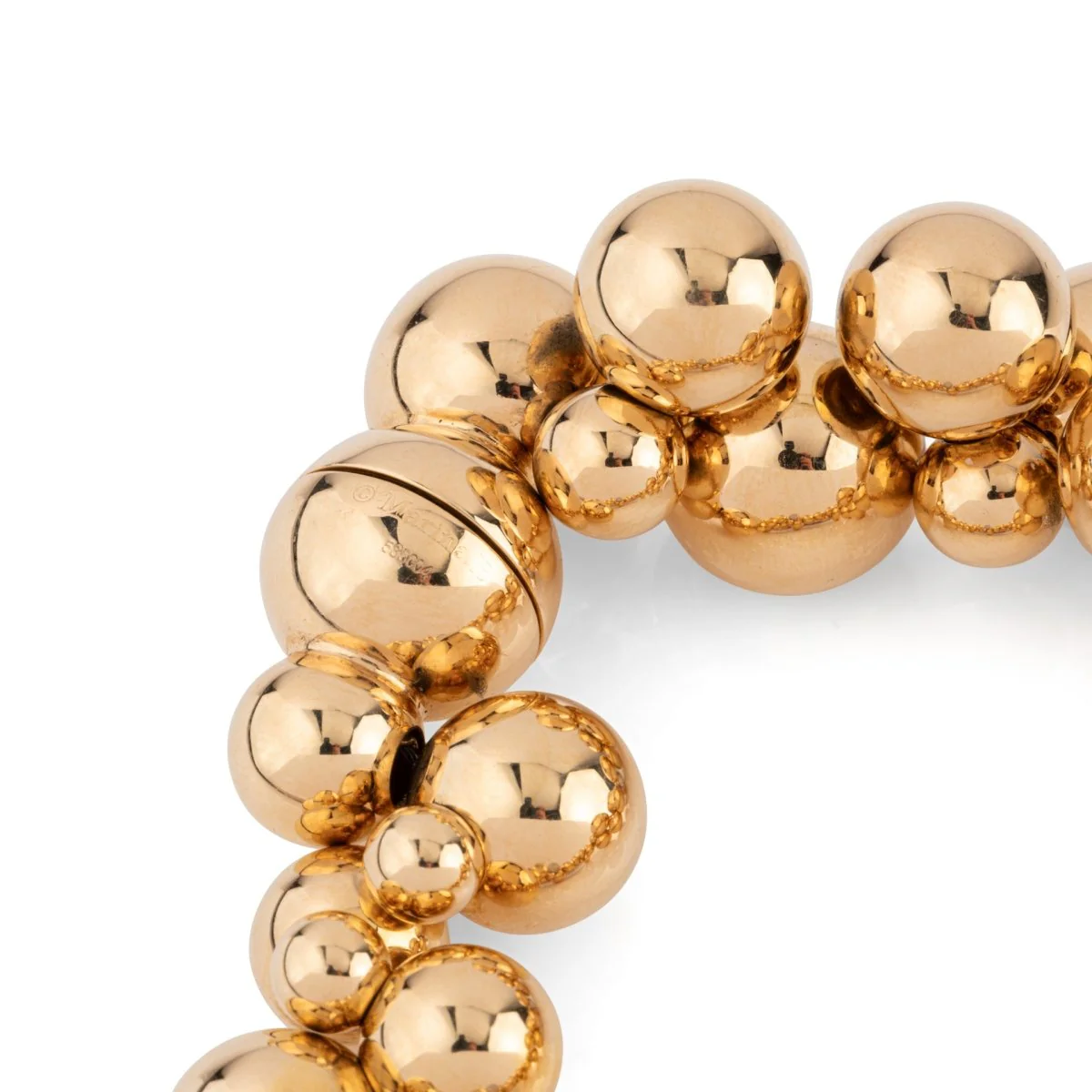 MARINA B "Atomo" soft bracelet in yellow gold and diamonds - Image 4
