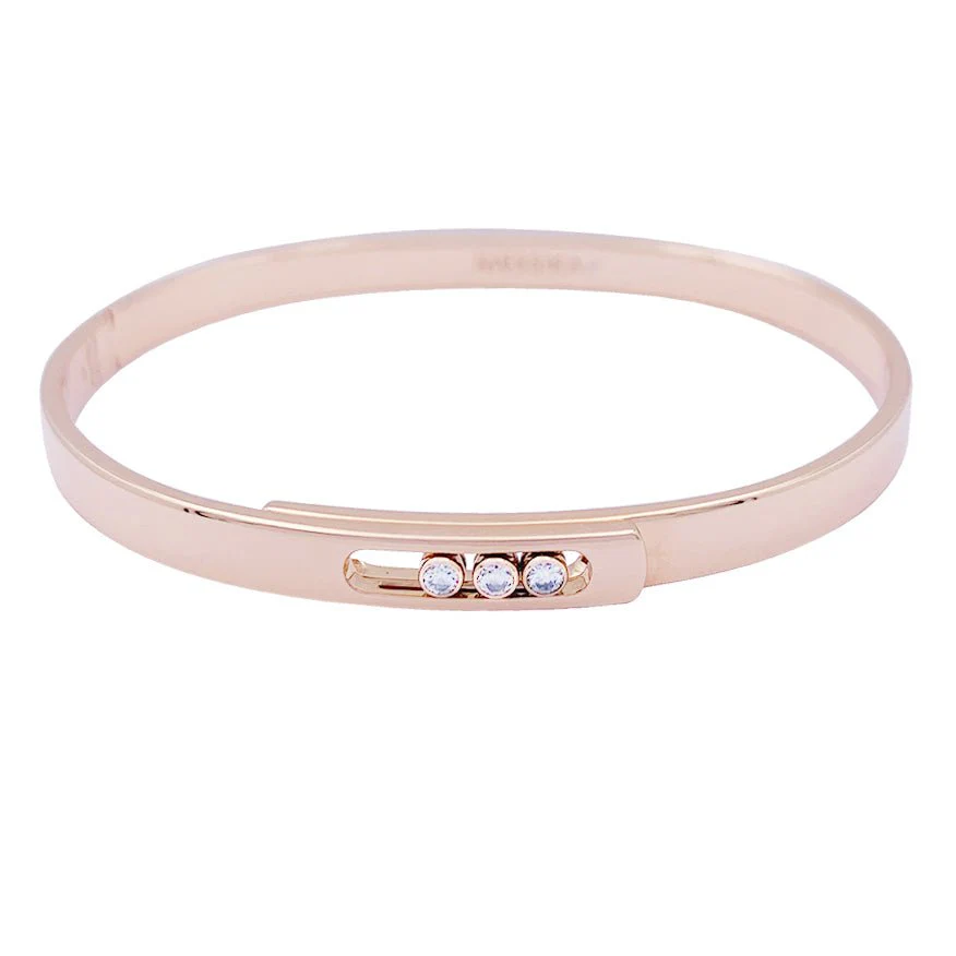 Messika bracelet, “Bangle Move Noa”, pink gold and diamonds. - Image 5