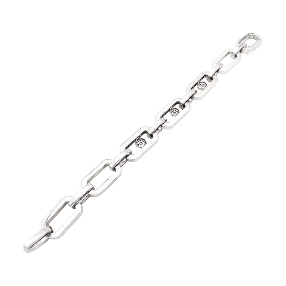 MESSIKA "Pave So Move" Link Bracelet in White gold and Diamonds - Image 5