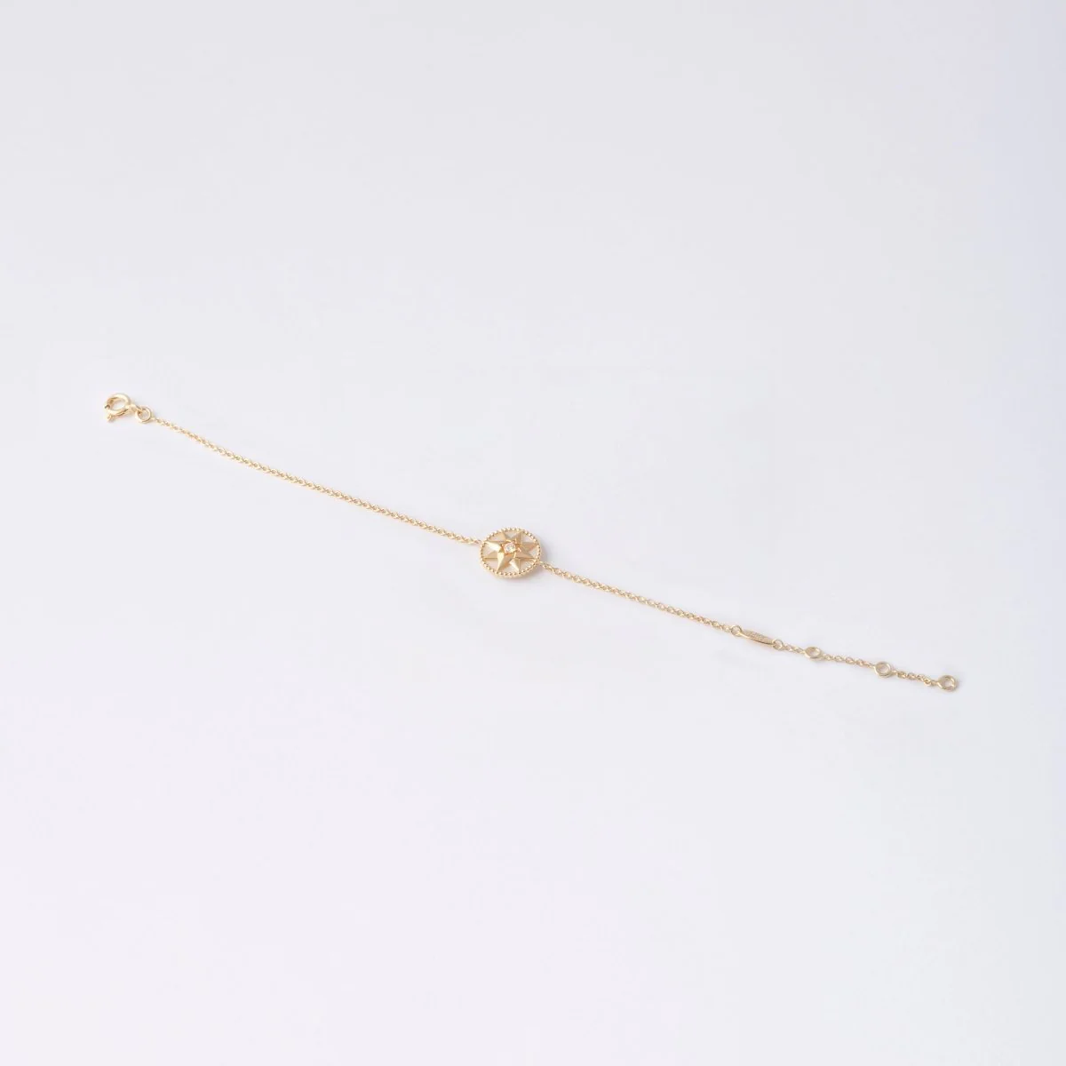 DIOR “wind rose” bracelet in yellow gold, diamond and mother-of-pearl