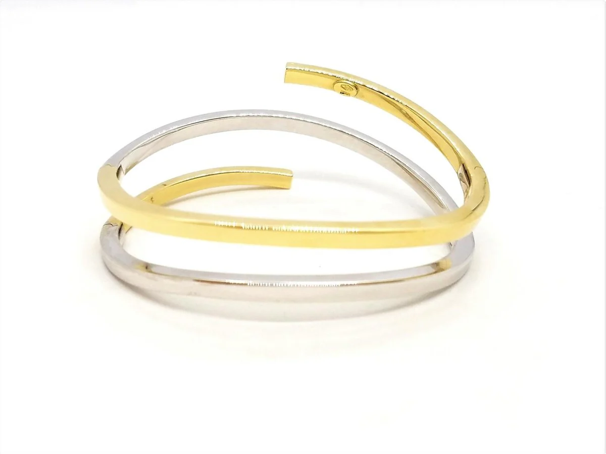 Serpentine bracelet in 2 golds - Image 7