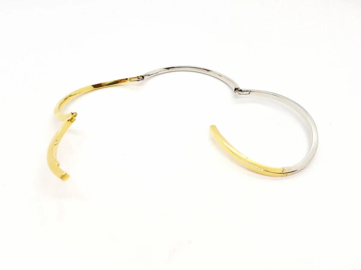 Serpentine bracelet in 2 golds - Image 9