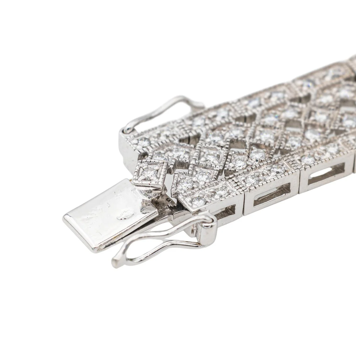 Bracelet at white gold and diamonds - Image 7