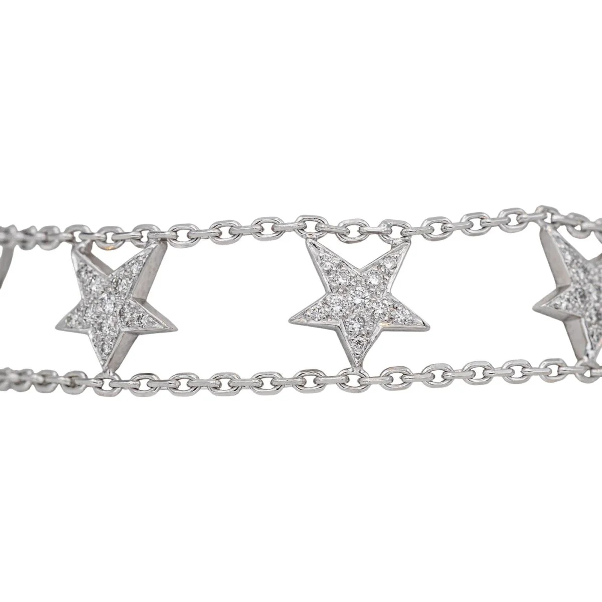 Maille bracelet in white gold and diamonds - Image 6