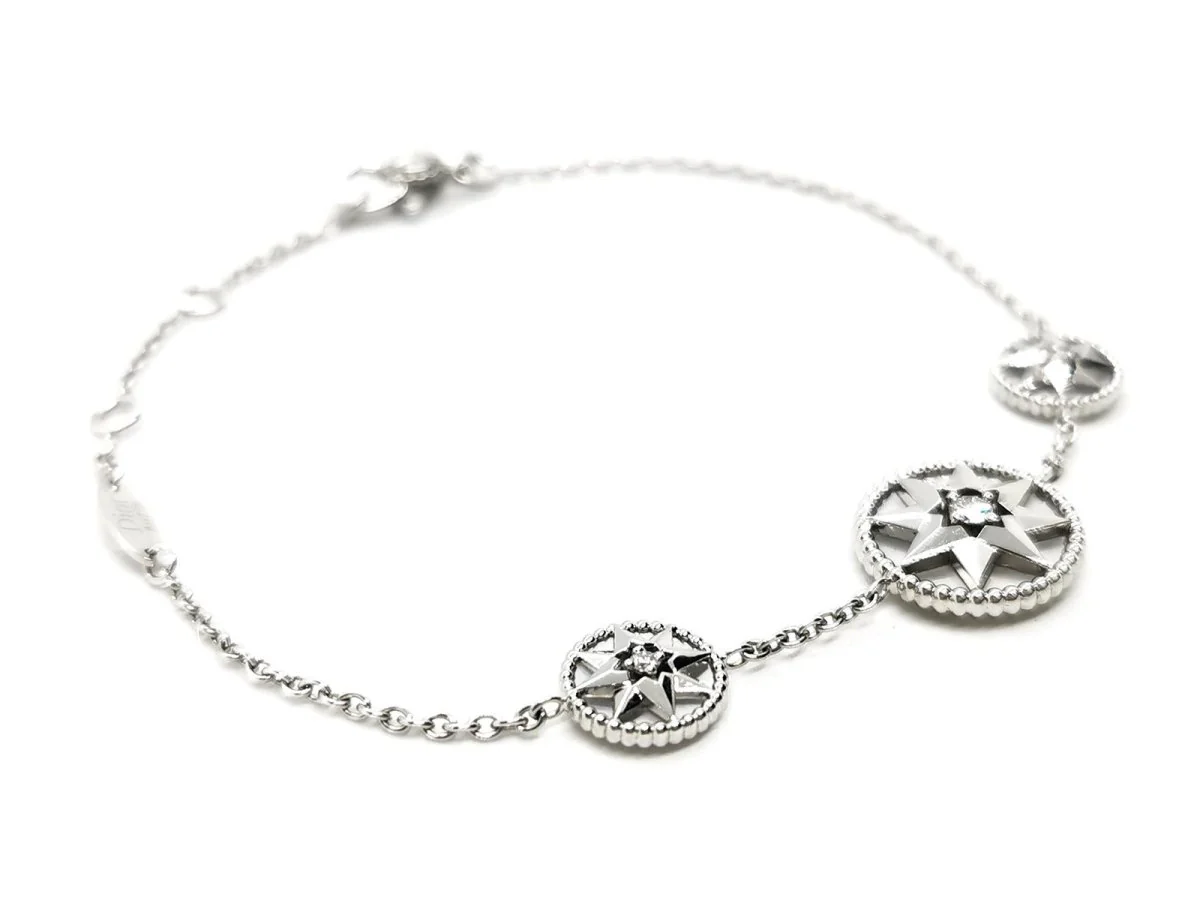 DIOR “Rose des vents” bracelet, white gold, mother-of-pearl and diamond - Image 5