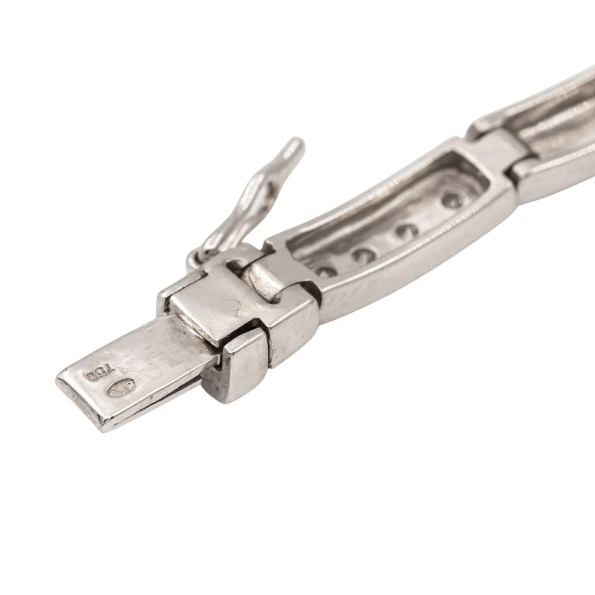 White gold and diamond bracelet - Image 5