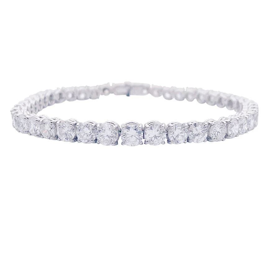 White gold and diamond bracelet.