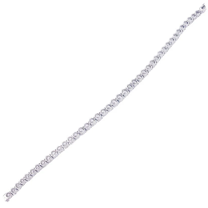 White gold and diamond bracelet. - Image 5