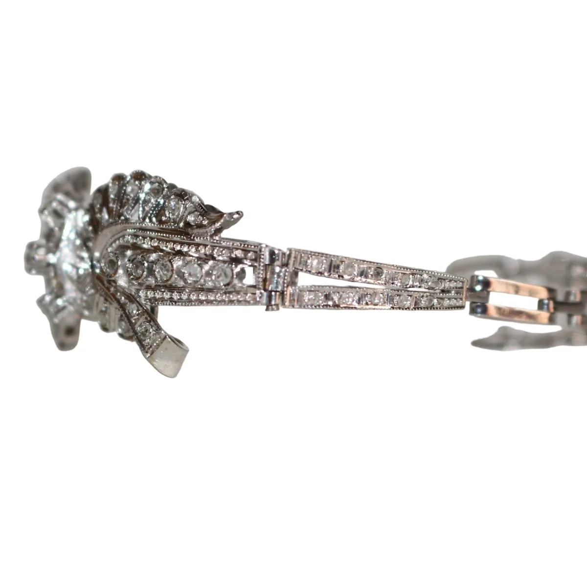 White gold and diamond bracelet - Image 5