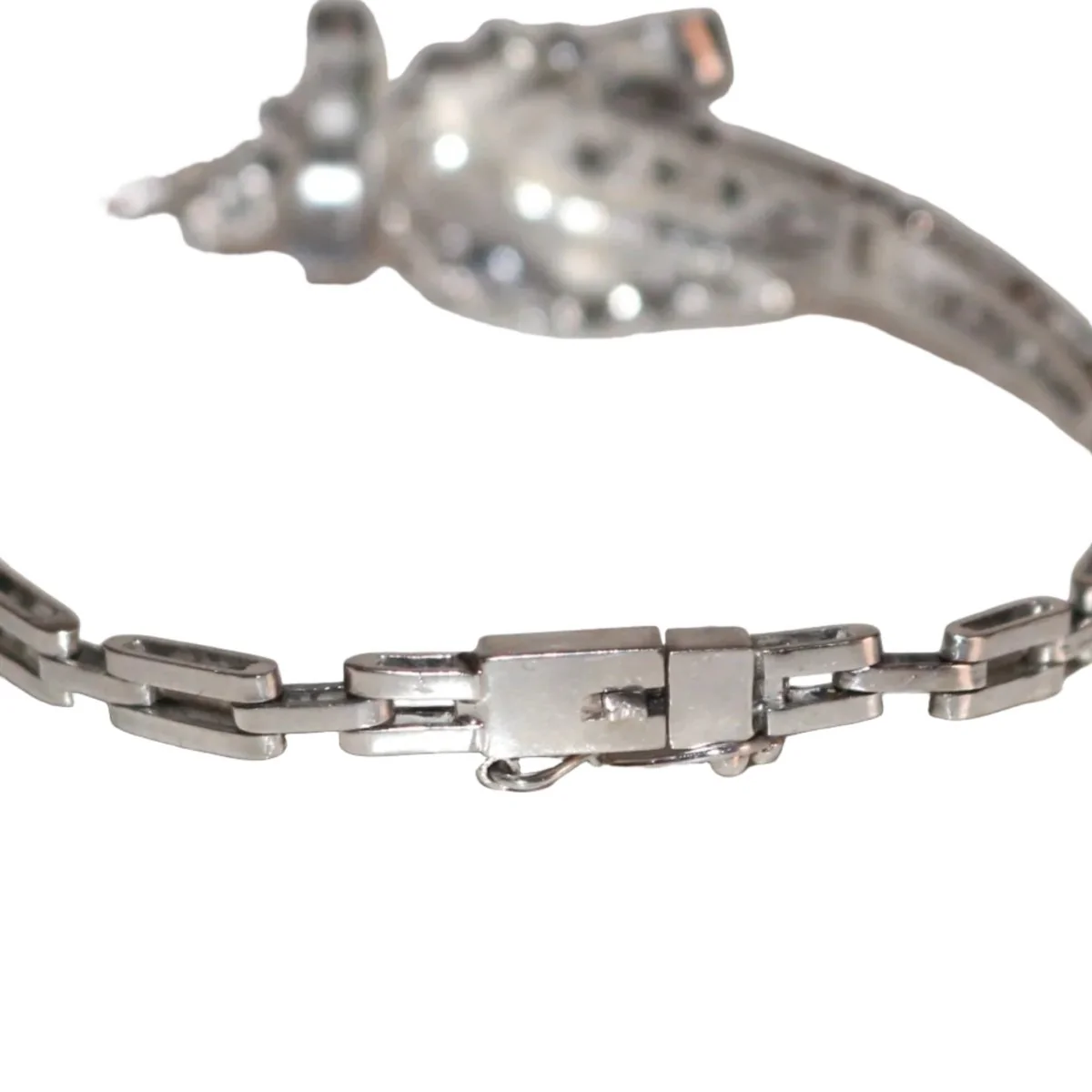 White gold and diamond bracelet - Image 6