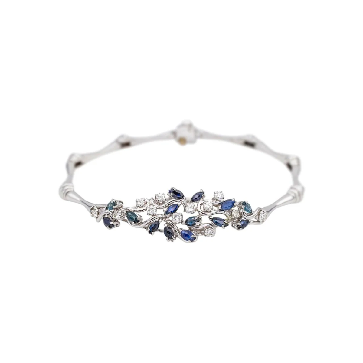 Bracelet White gold Sapphire