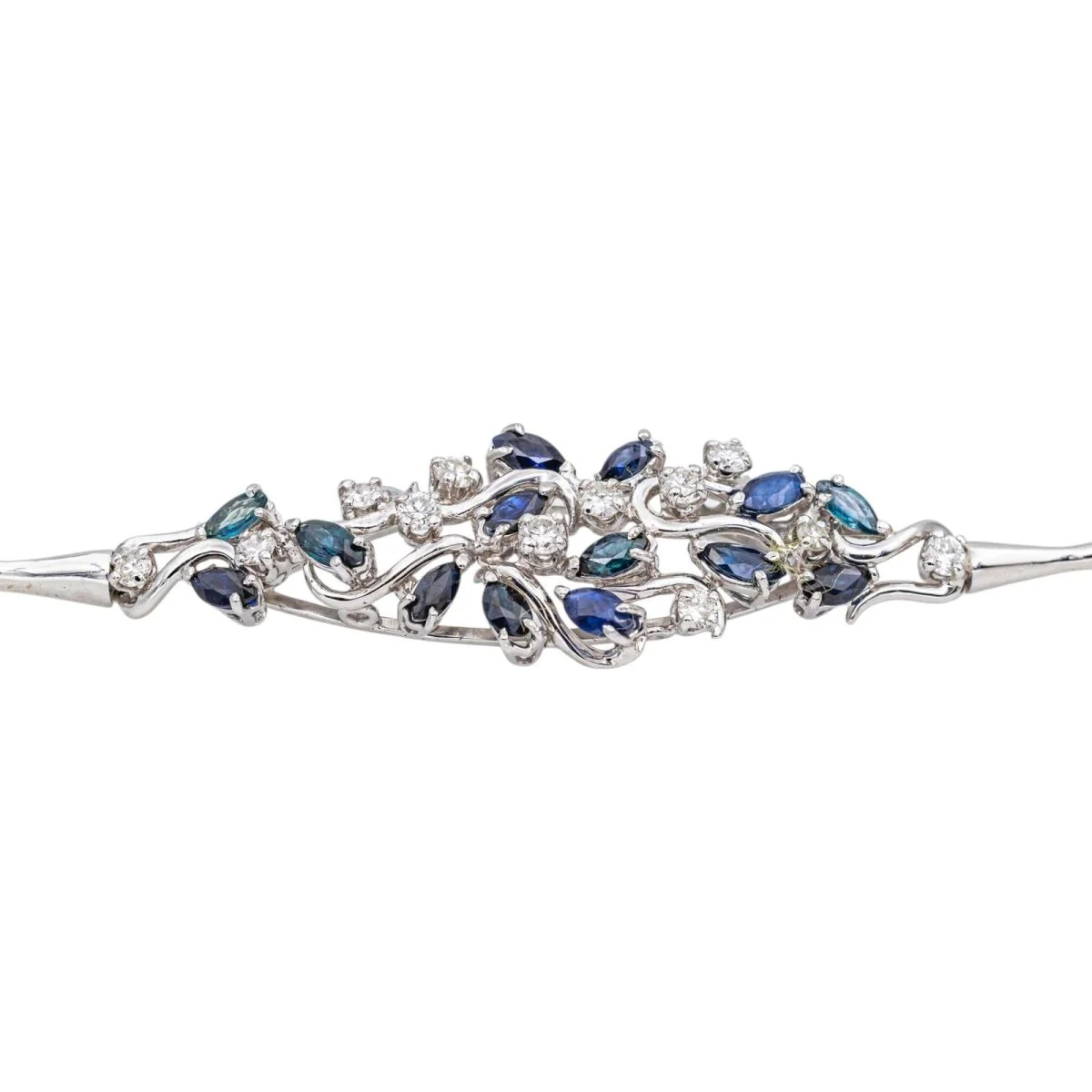 Bracelet White gold Sapphire - Image 3