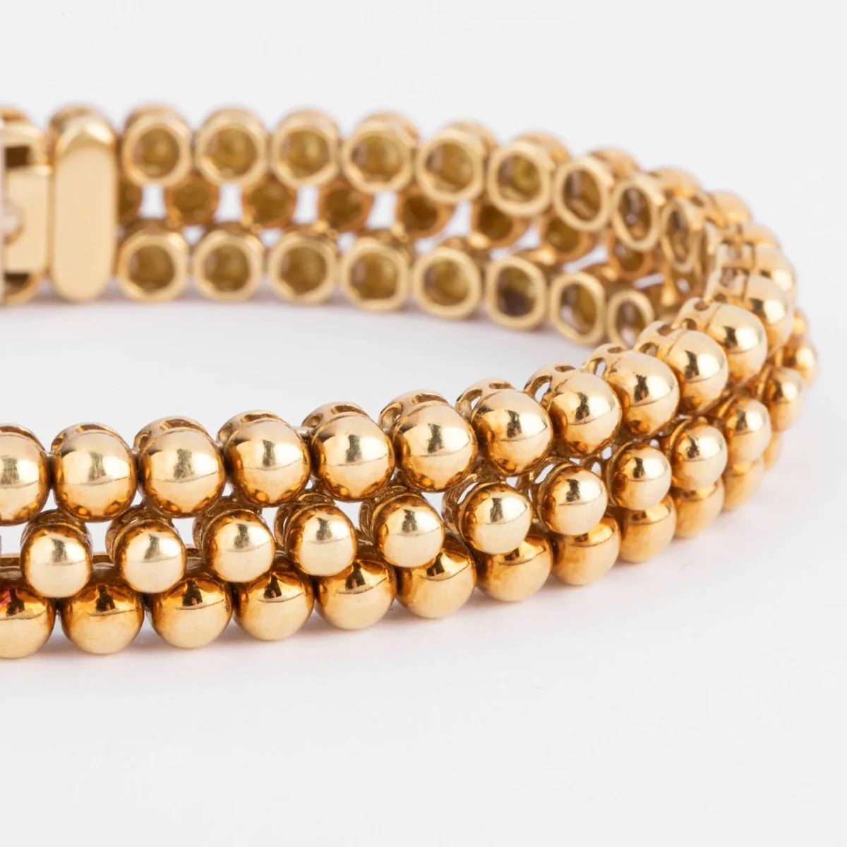 18k yellow gold bracelet signed and numbered from the Boucheron Grains de Raisin collection - Image 3