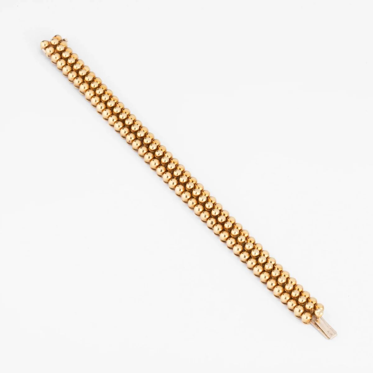 18k yellow gold bracelet signed and numbered from the Boucheron Grains de Raisin collection - Image 4