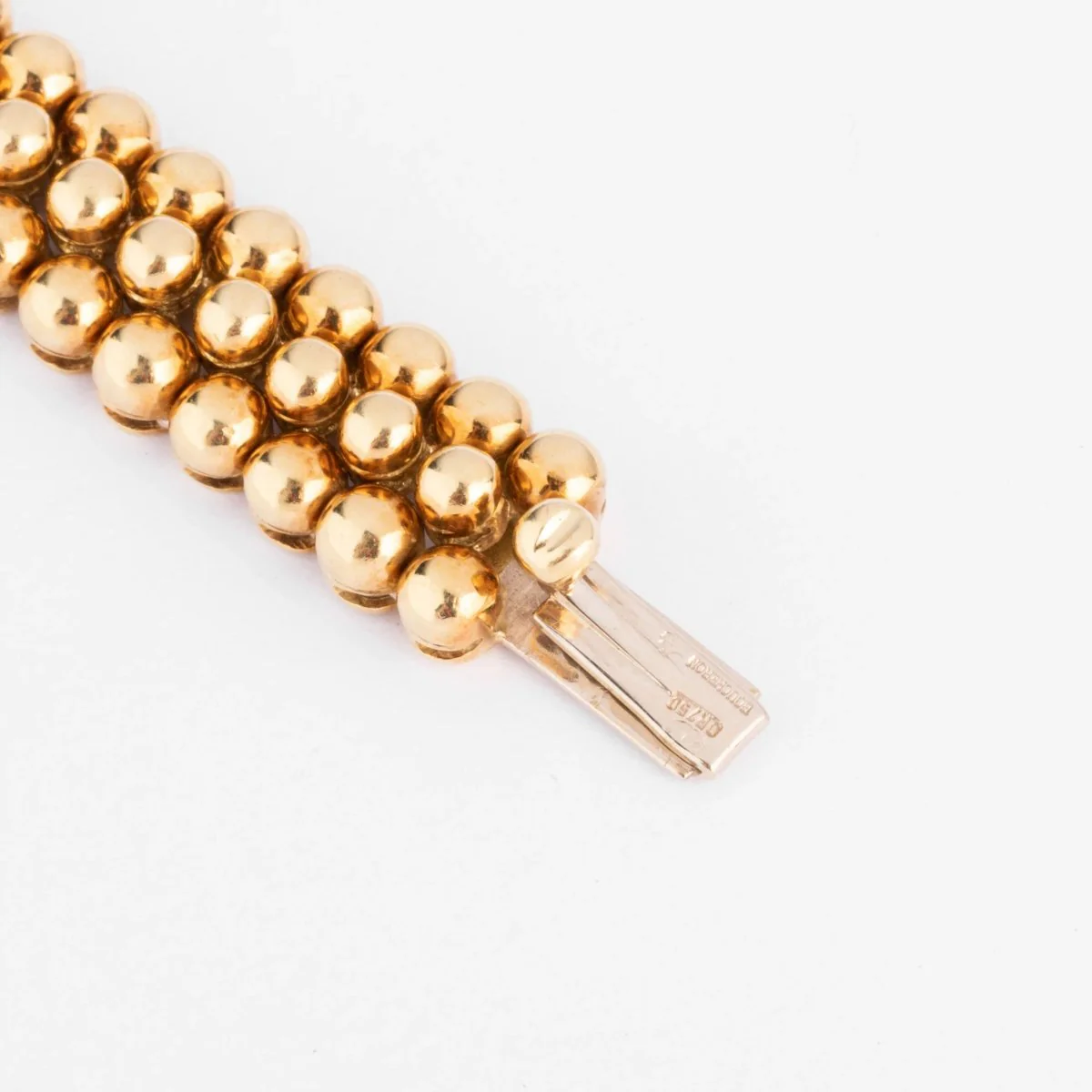 18k yellow gold bracelet signed and numbered from the Boucheron Grains de Raisin collection - Image 5
