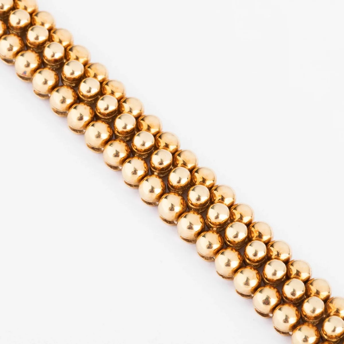 18k yellow gold bracelet signed and numbered from the Boucheron Grains de Raisin collection - Image 6