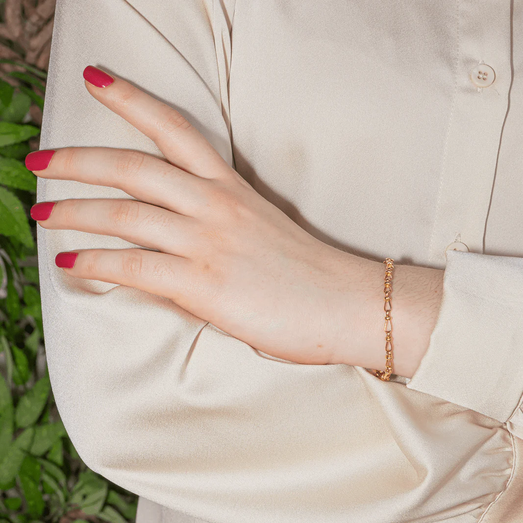 Bracelet Mesh yellow gold - Image 2