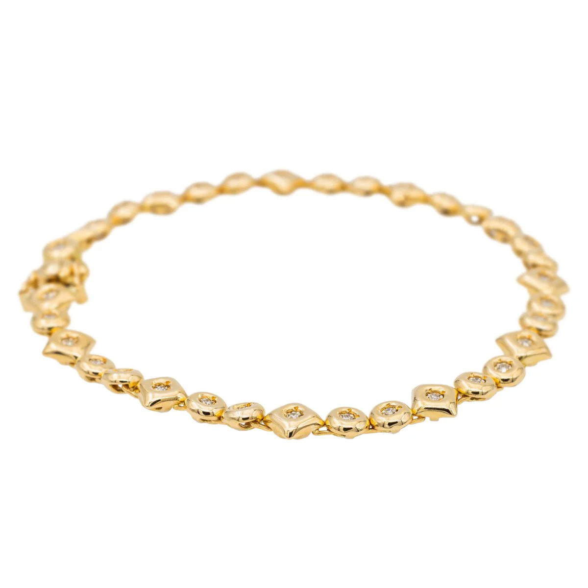 Yellow Gold Diamond Bracelet - Image 5
