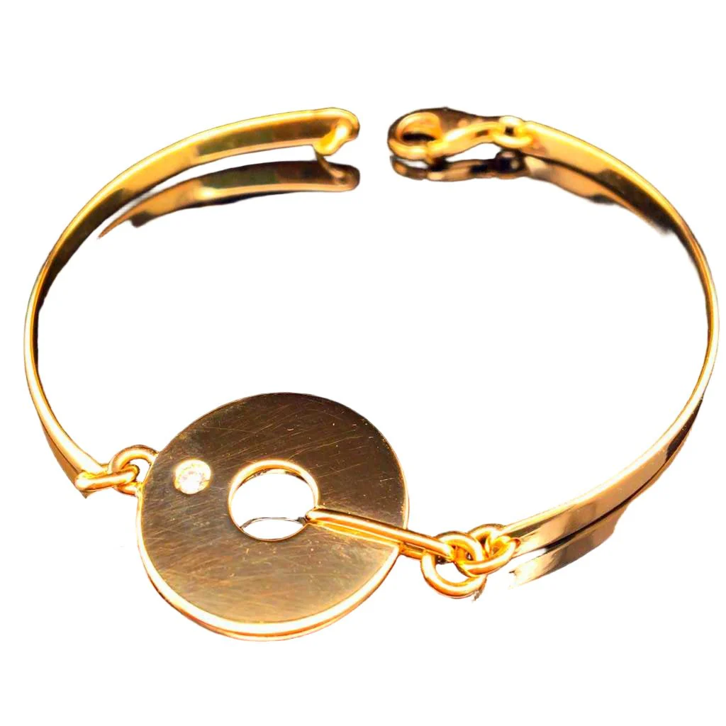 Bracelet in yellow gold and diamond