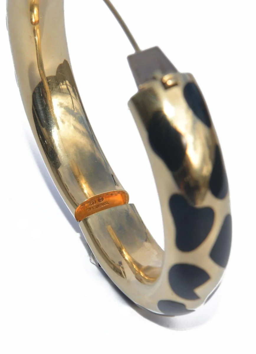 TIFFANY & CO. Bracelet by ANGELA CUMMINGS in yellow gold and black jade - Image 3