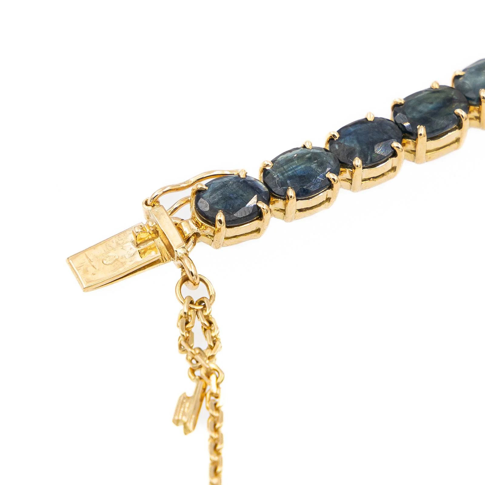 Yellow Gold Sapphire Bracelet - Image 6
