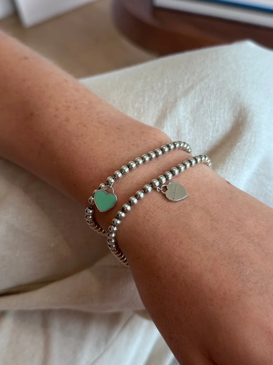 TIFFANY & CO. "Return to Tiffany" Silver Pearl Bracelet - Image 11