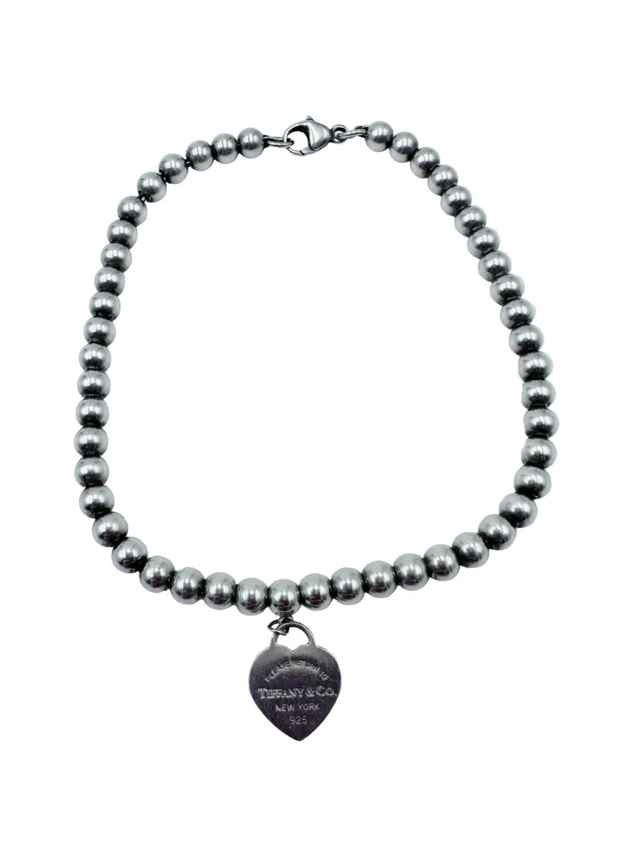 TIFFANY & CO. "Return to Tiffany" Silver Pearl Bracelet - Image 6