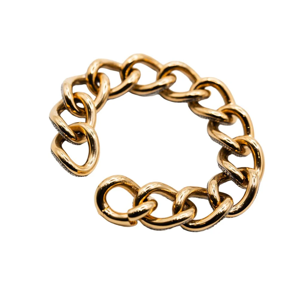 POMELLATO "Tango" link bracelet in rose gold, silver and diamonds - Image 5