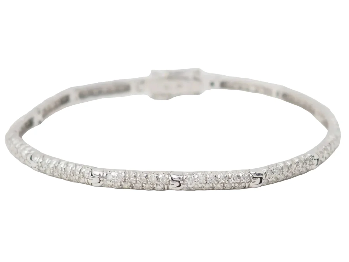 Bracelet Line in white gold and diamonds