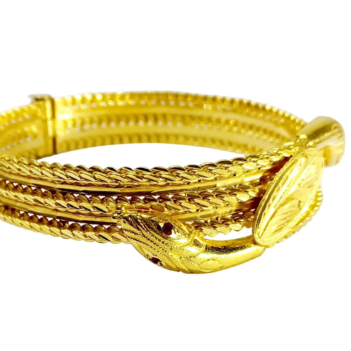 Yellow gold and ruby ​​bracelet - Image 4