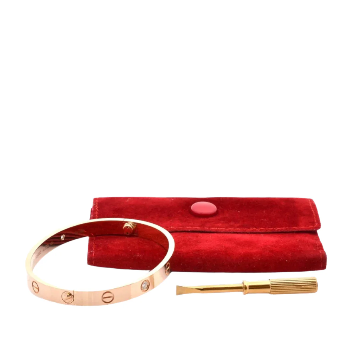 CARTIER "Love" bracelet in yellow gold and diamonds - Image 3