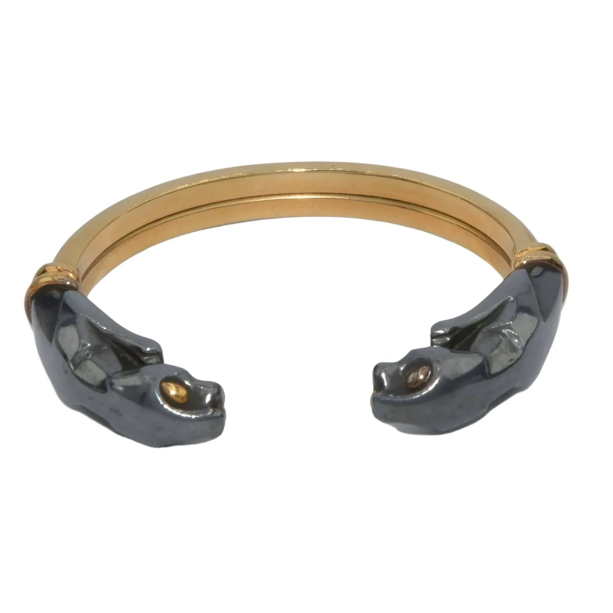 CARTIER "Panther" bracelet in yellow gold and hematite