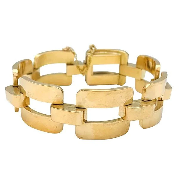 Tank bracelet in rose gold