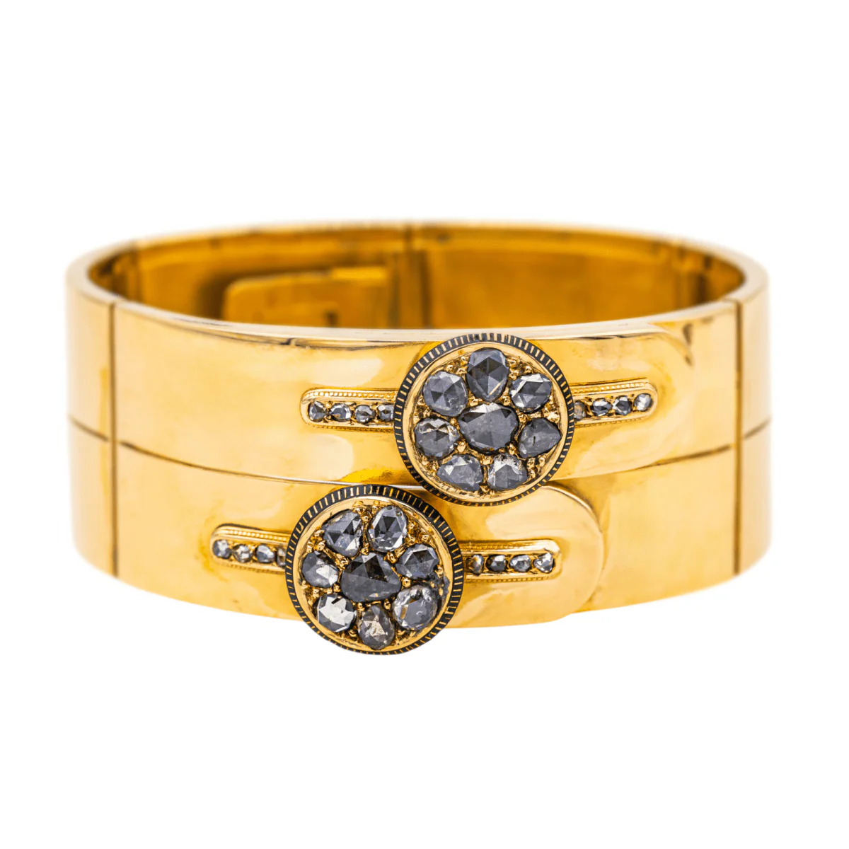 Bracelet Tank in yellow gold and diamonds