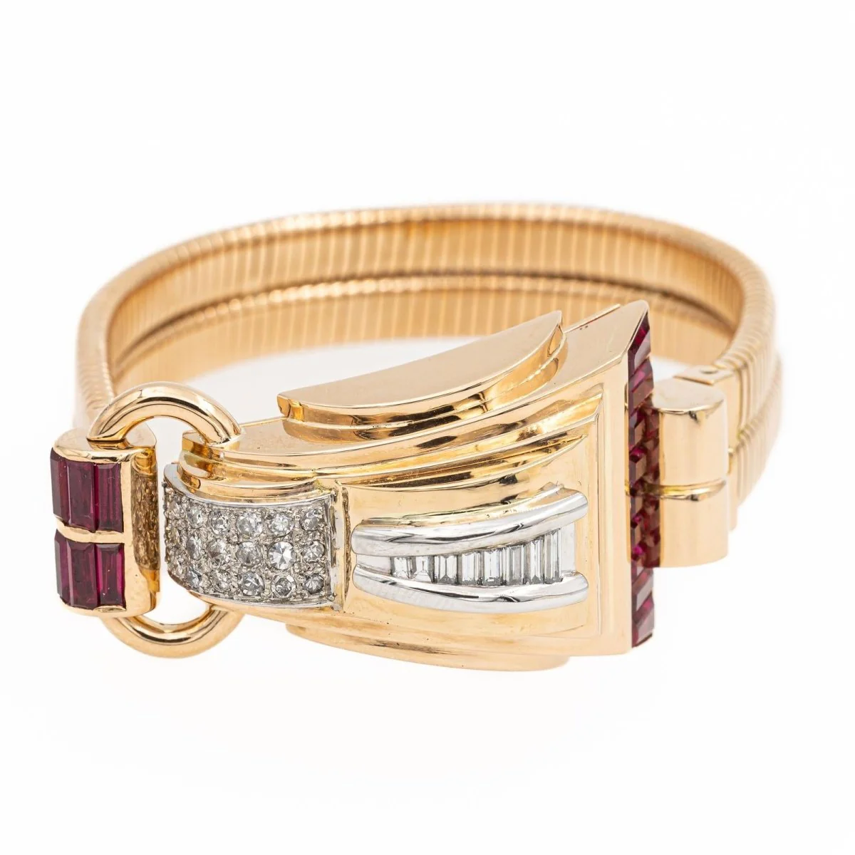 Tank Bracelet Rose Gold Diamond