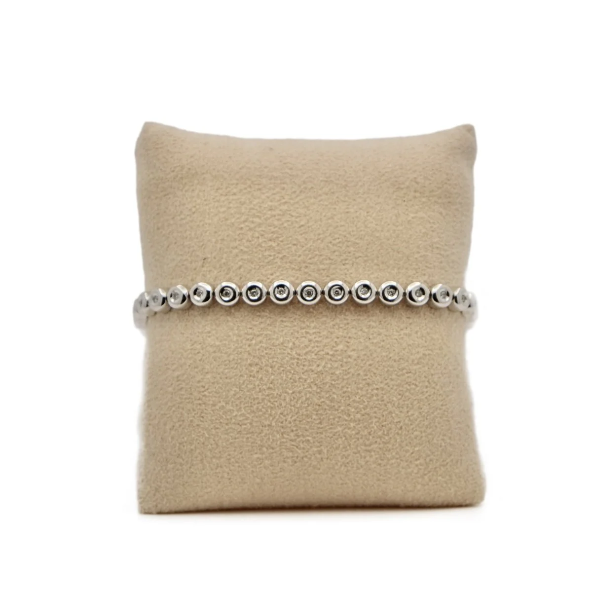 Bracelet Line in white gold and diamonds - Image 5